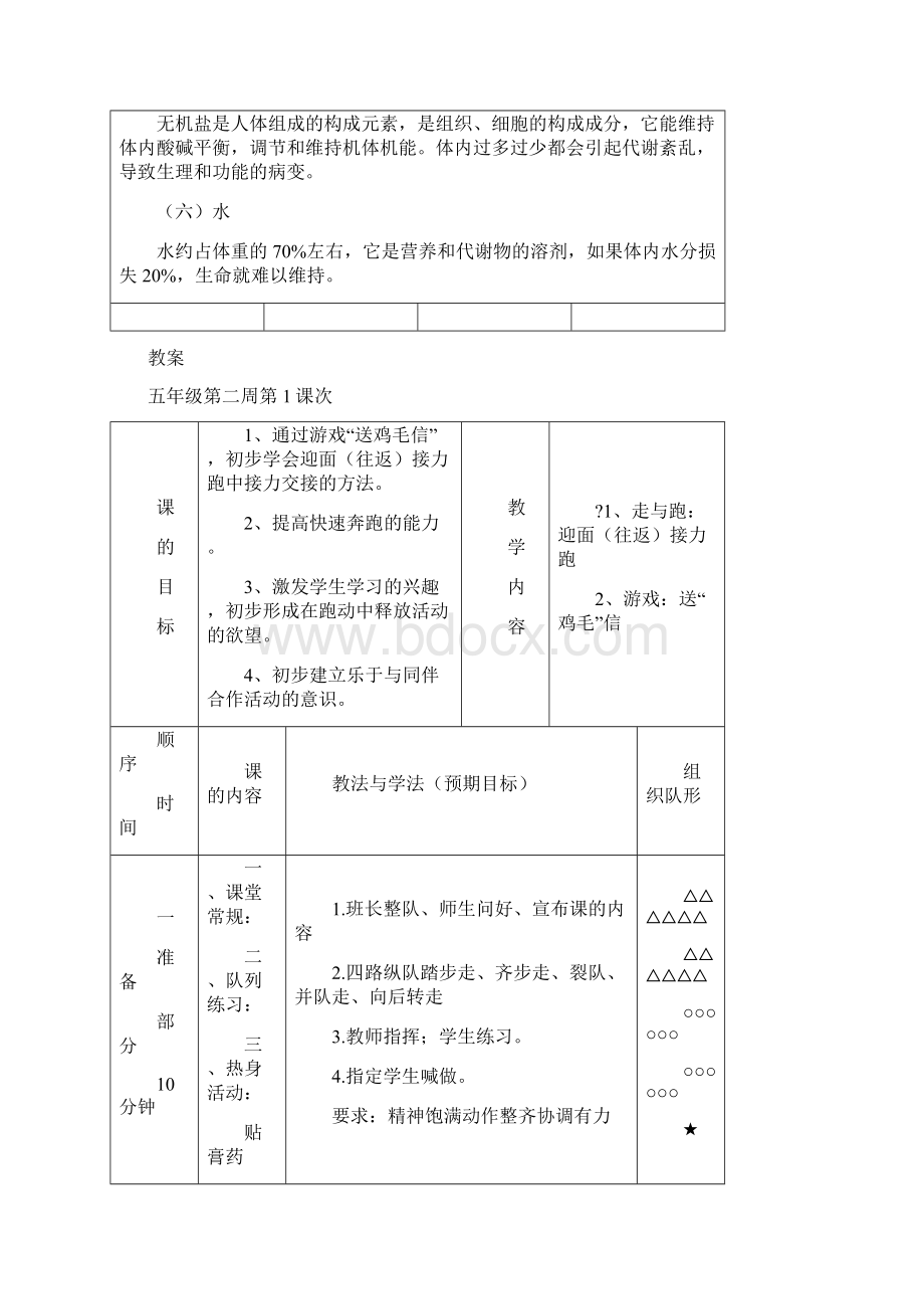 小学五年级体育与健康下册教案文档格式.docx_第2页