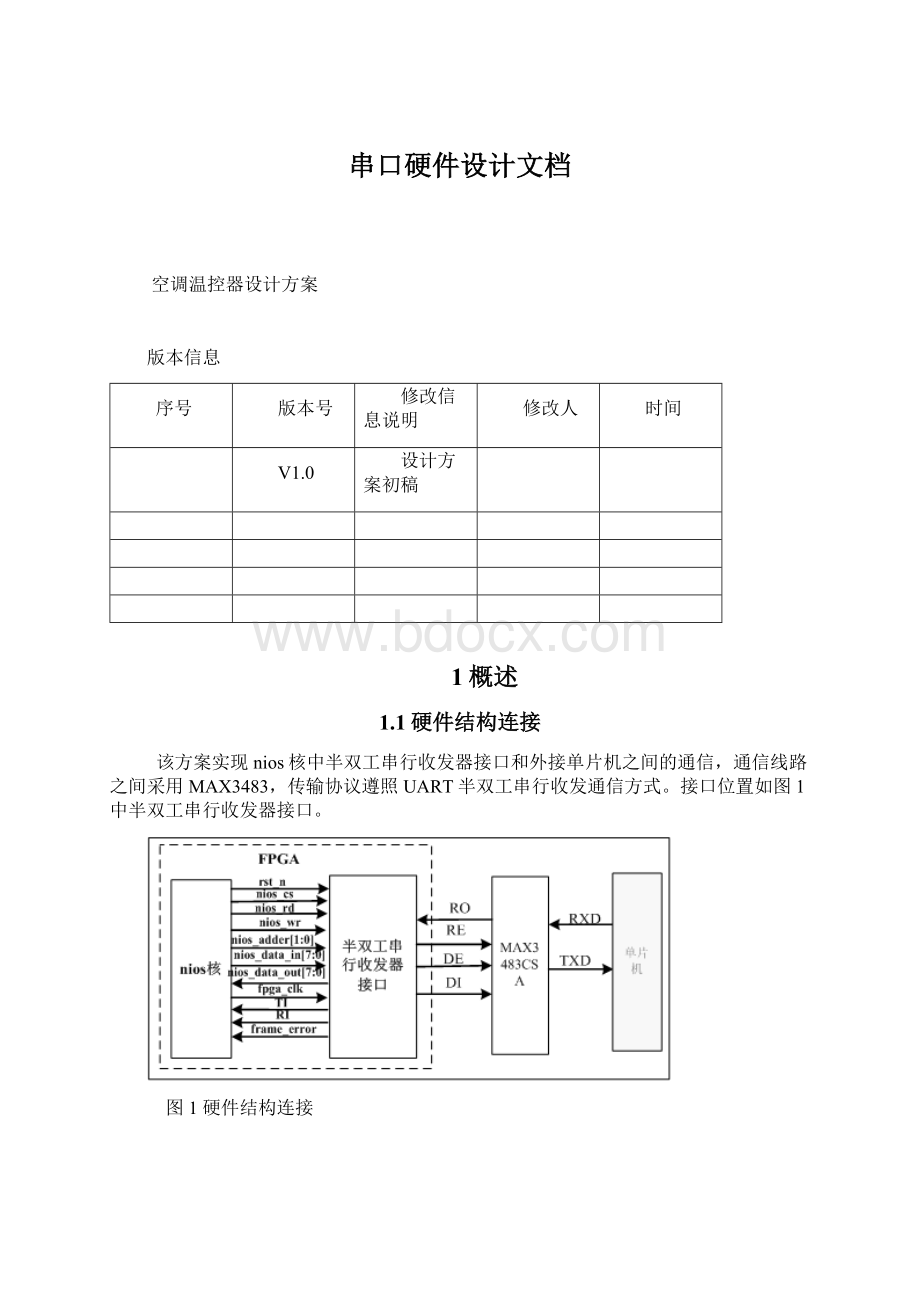 串口硬件设计文档.docx