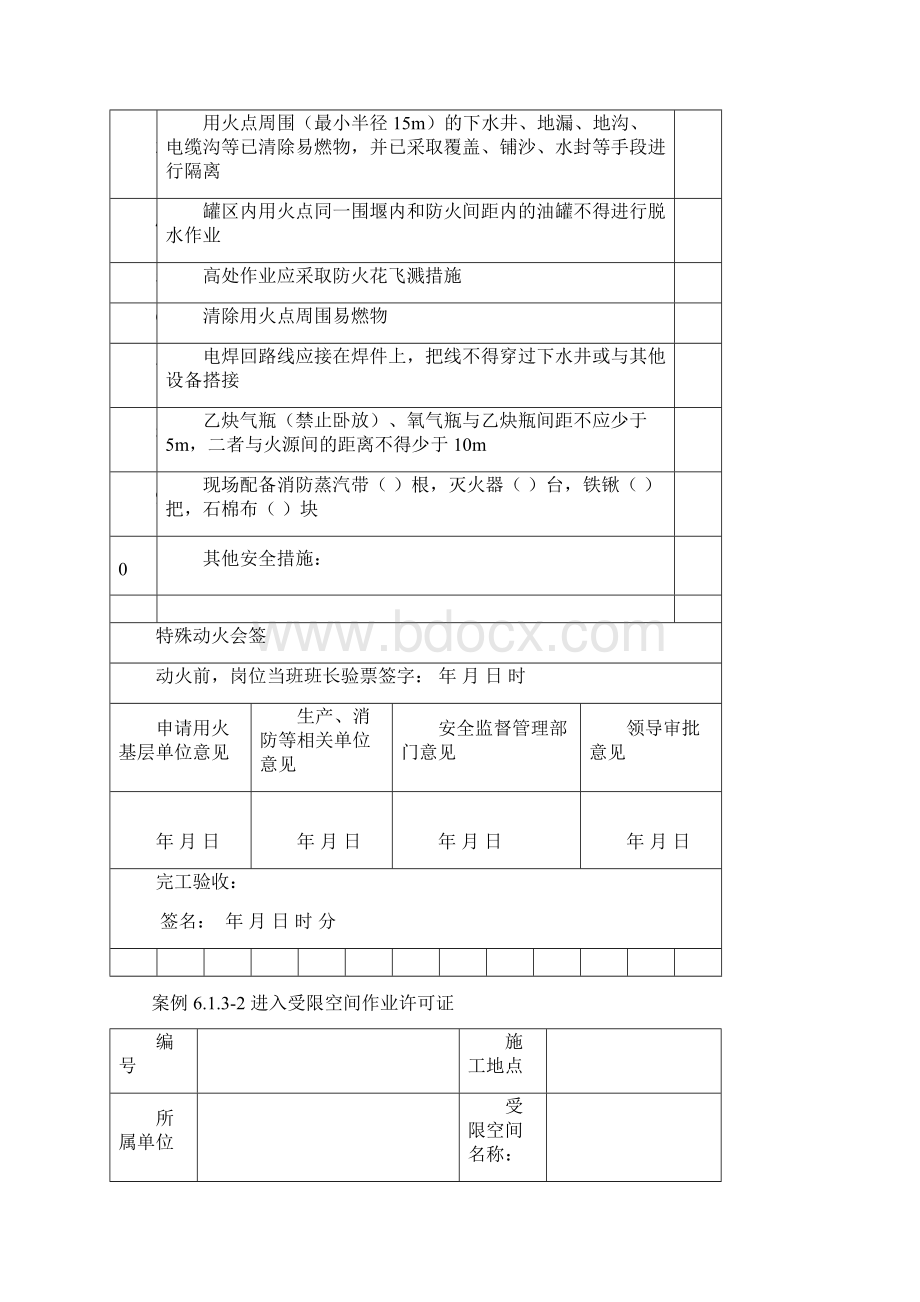 安全标准化十大作业许可证标准格式Word格式文档下载.docx_第3页