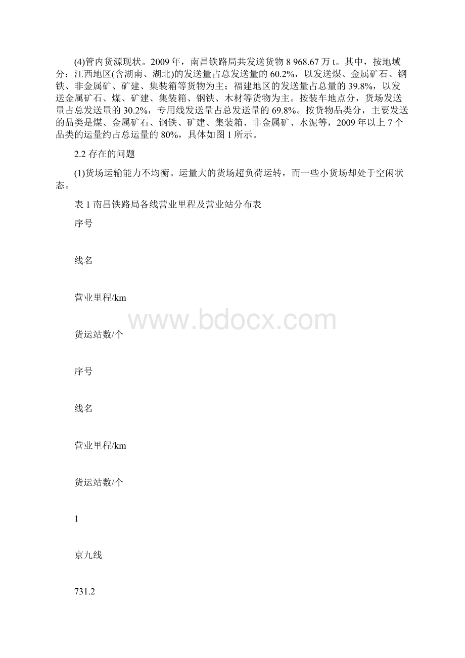 南昌铁路局货运站布局优化及发展规划研究.docx_第2页