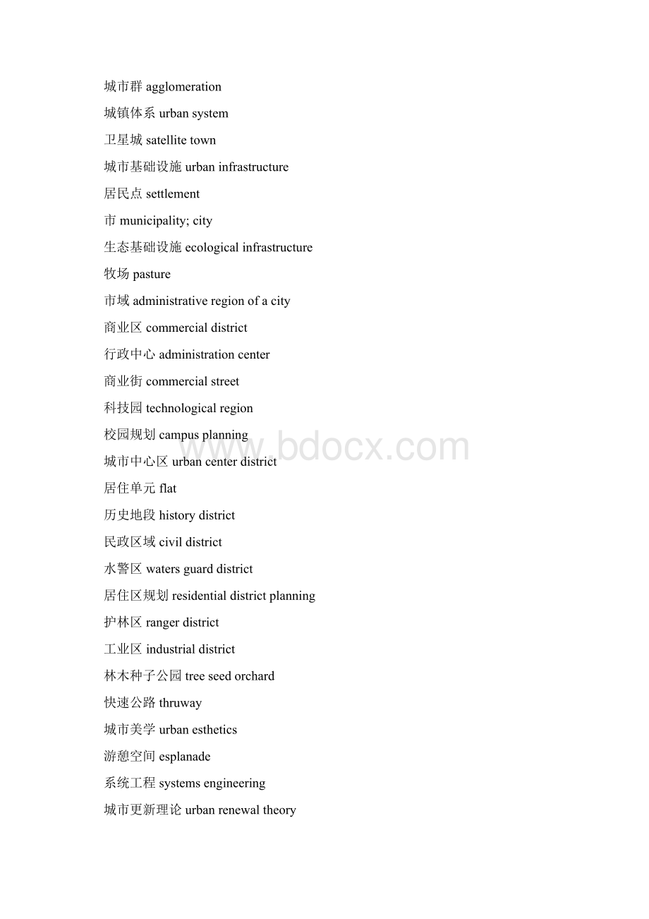 风景园林专业英语词汇Word文档格式.docx_第2页