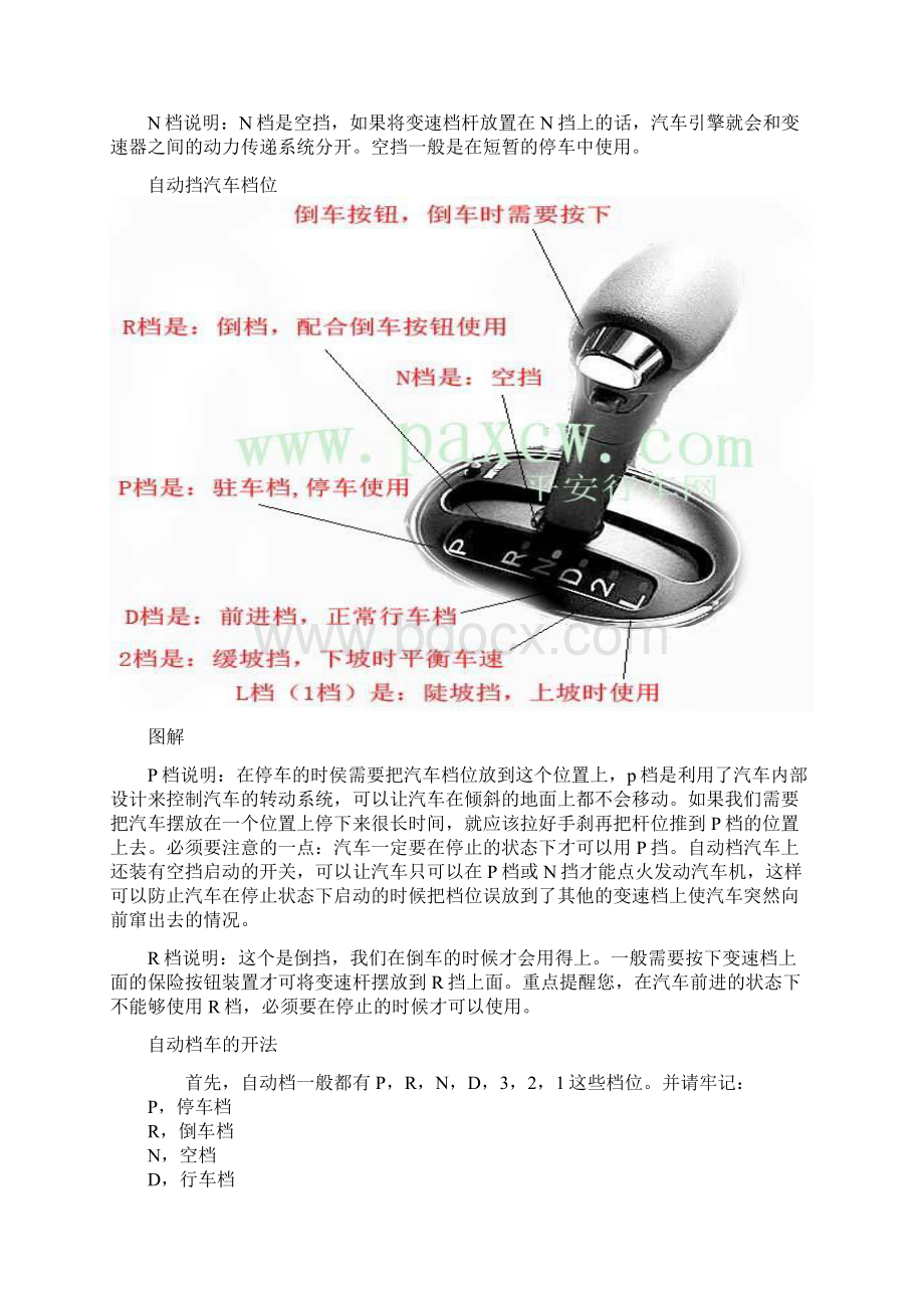 自动挡汽车档位知识及换挡技巧Word格式.docx_第3页