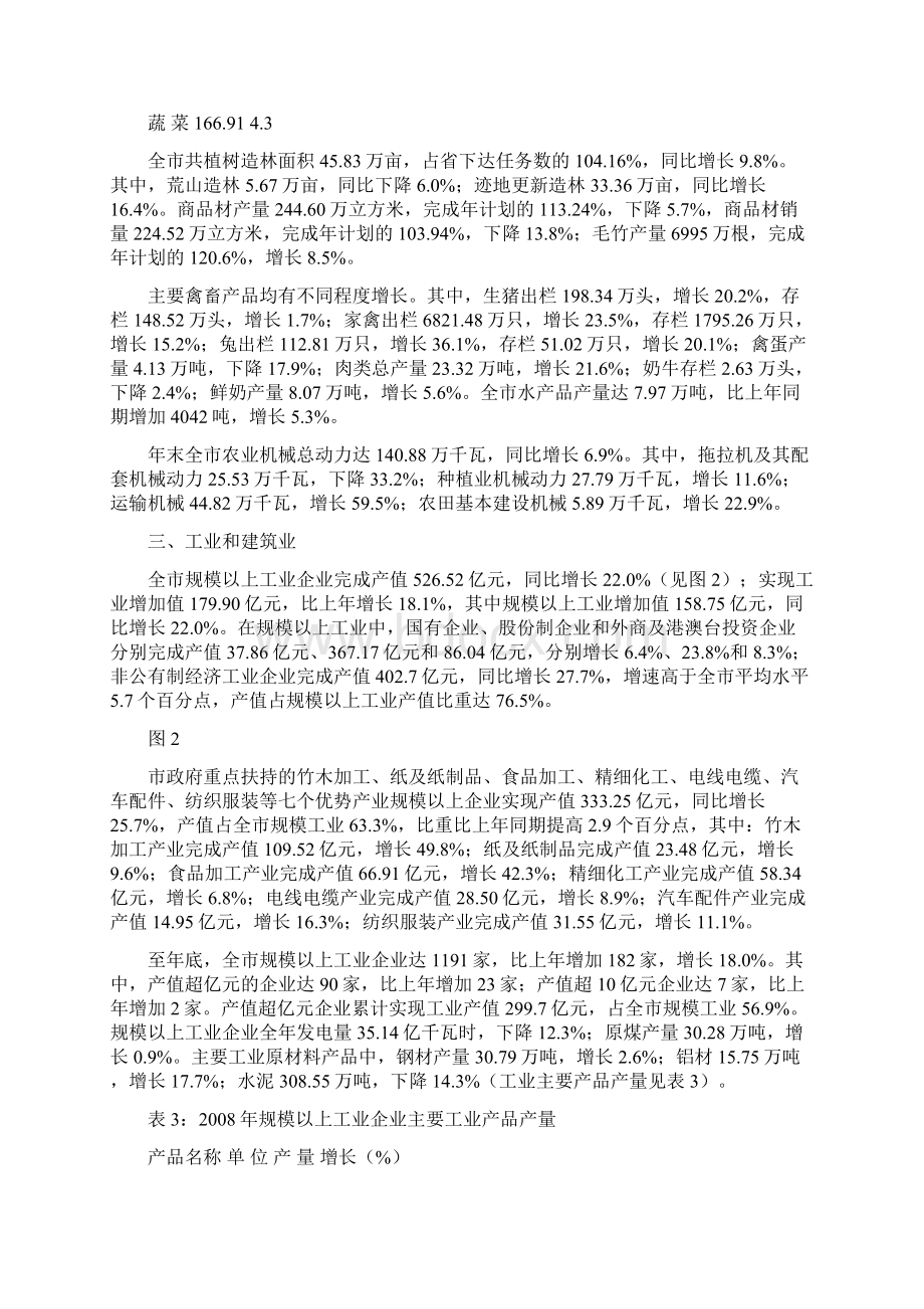 南平市国民经济和社会发展统计公报Word文件下载.docx_第3页