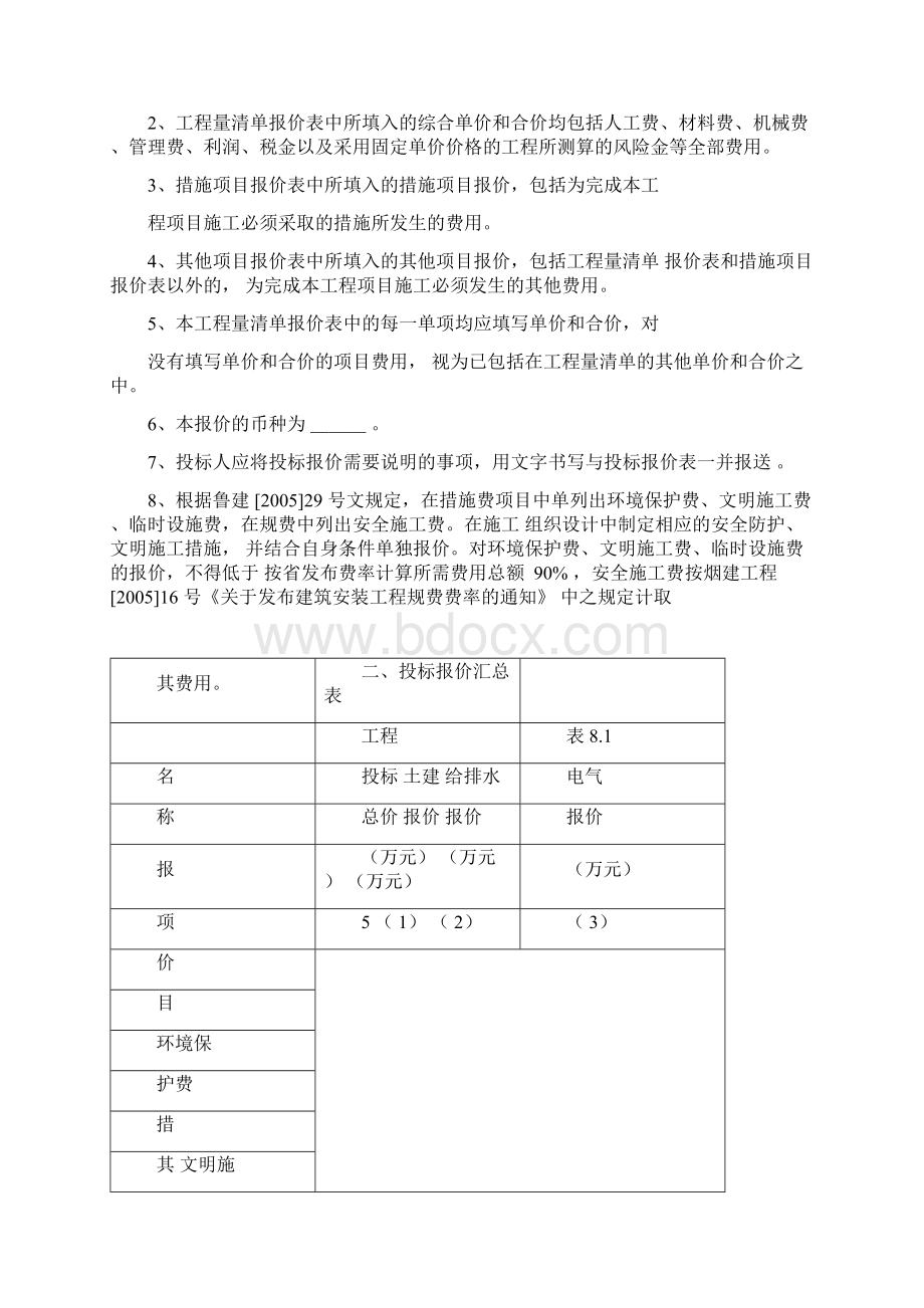 投标报价编制说明文档格式.docx_第2页