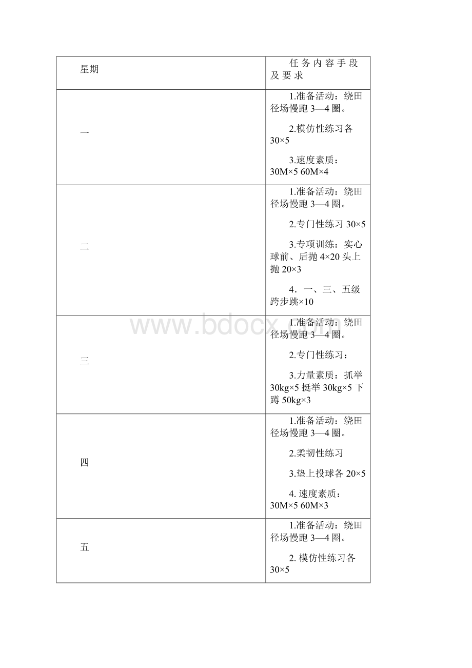 投掷组周训练计划.docx_第3页