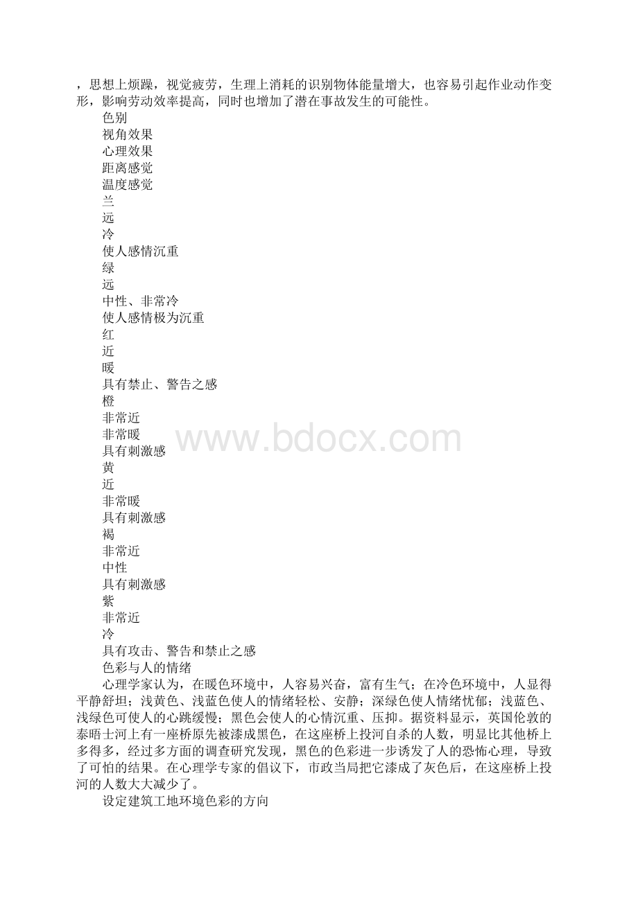 建筑工地环境色彩与安全标准版Word下载.docx_第2页