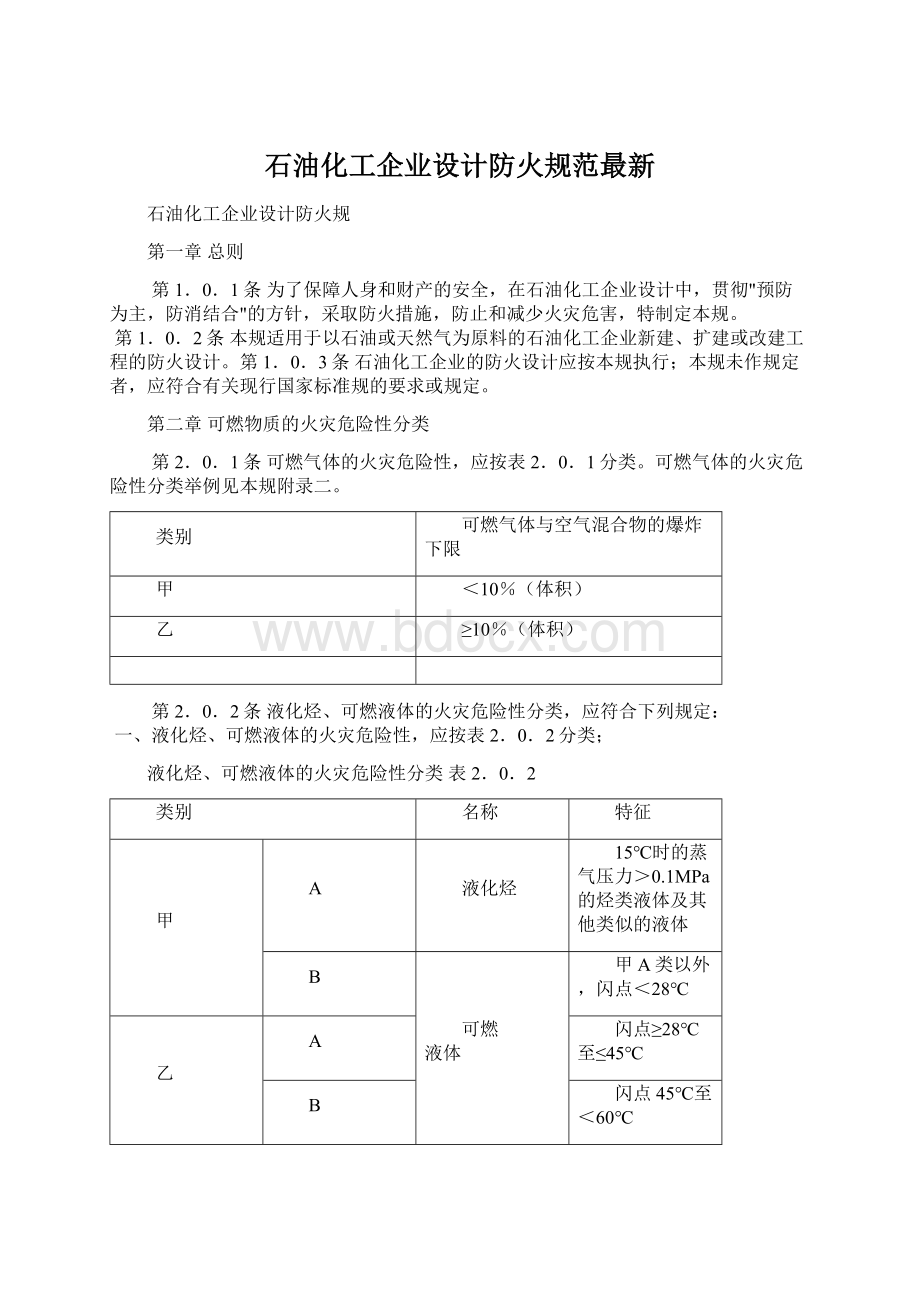 石油化工企业设计防火规范最新.docx_第1页