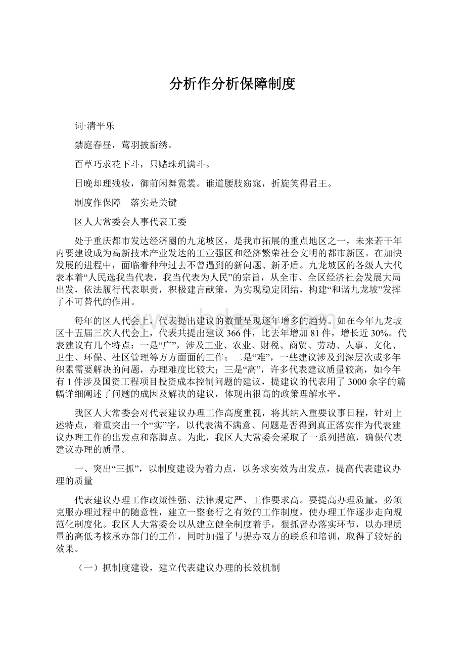 分析作分析保障制度.docx