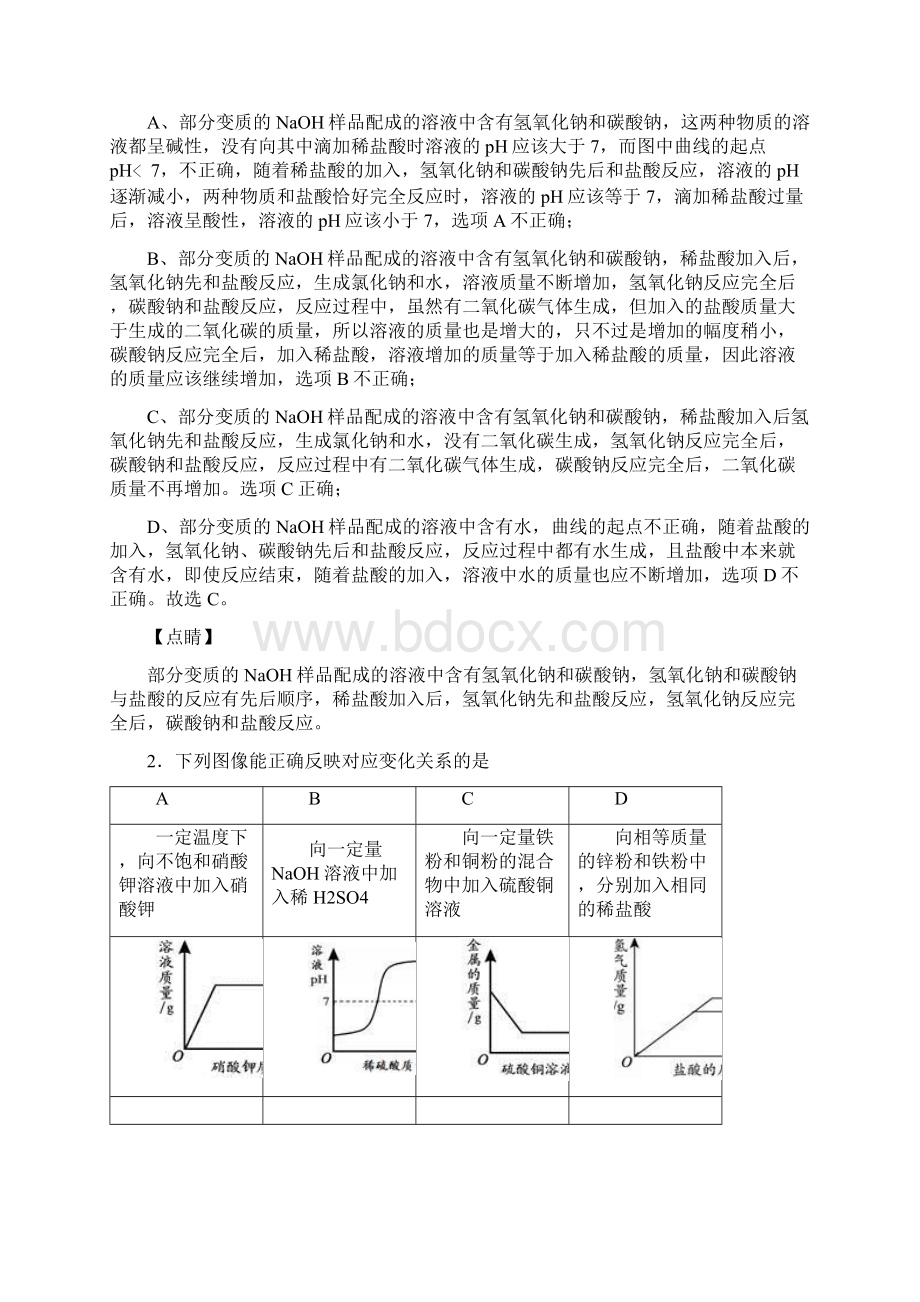 化学图像题 pH的变化图像 复习经典Word文档下载推荐.docx_第2页