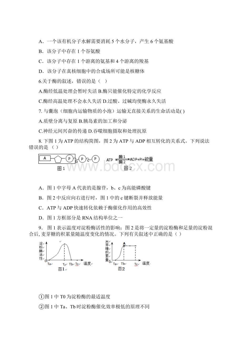 上海市普陀区届高三质量调研一模生物试题 Word版含答案.docx_第2页