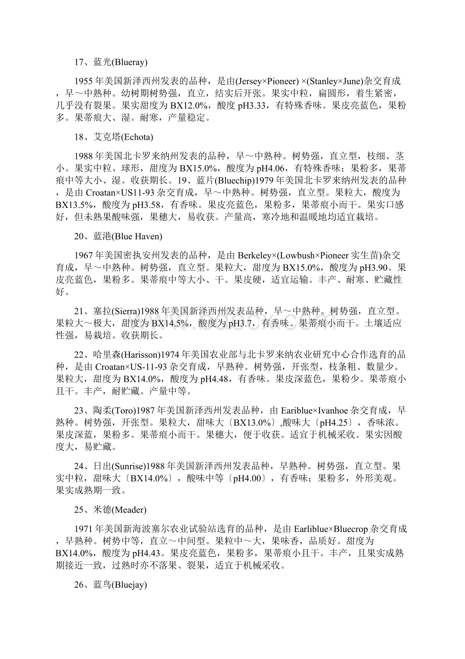 蓝莓品种大全75个品种图文点评Word文件下载.docx_第3页