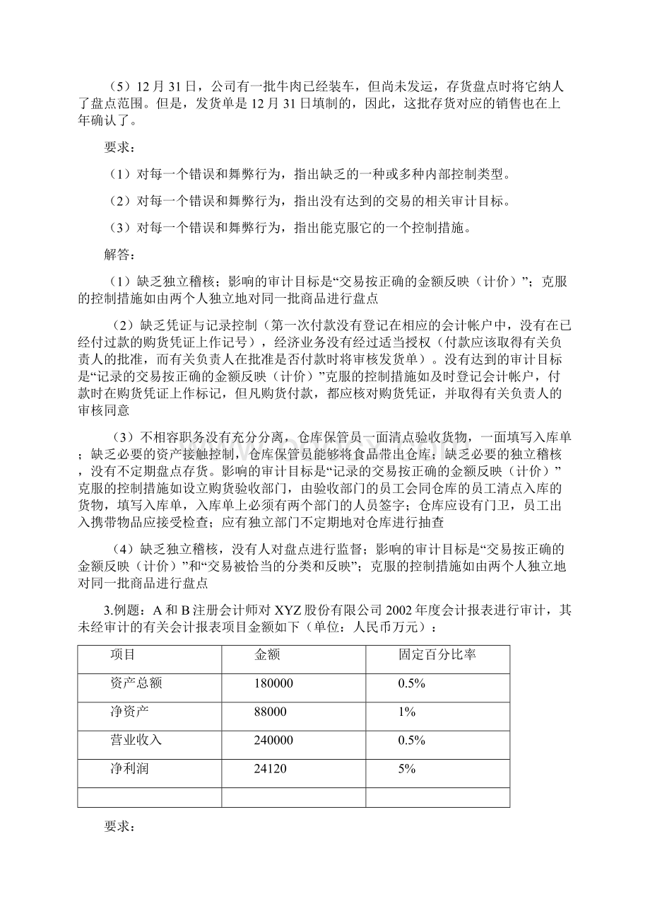 审计学期末考试题库Word文件下载.docx_第2页