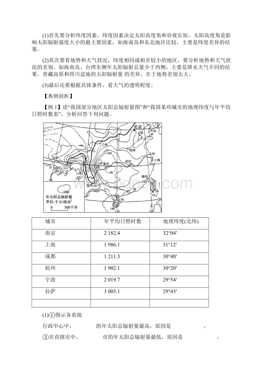 高一地理 专题12 太阳对地球的影响讲 I.docx_第3页