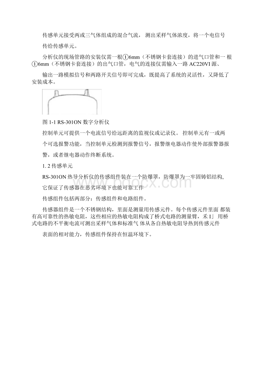 RS301ON发电机在线氢气纯度仪中文说明书.docx_第2页