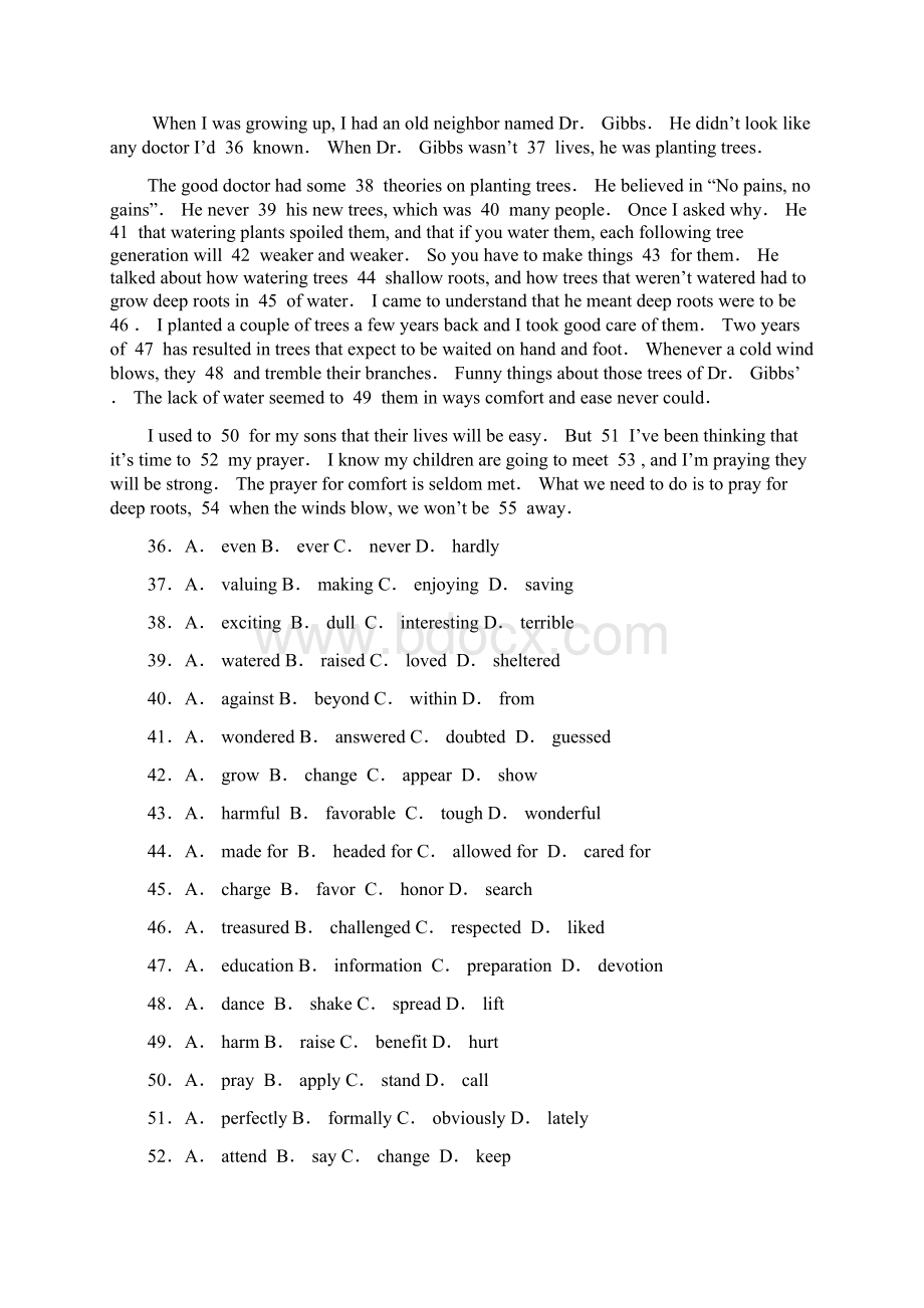 河南省信阳高中高三第三次大考英语.docx_第3页