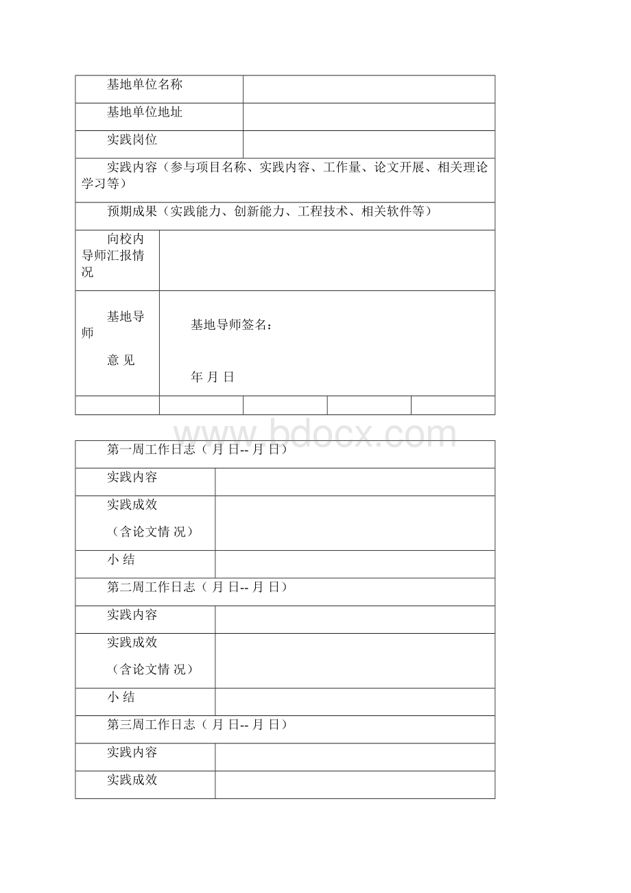 农业大学专业学位硕士研究生基地实践考核记录本.docx_第3页