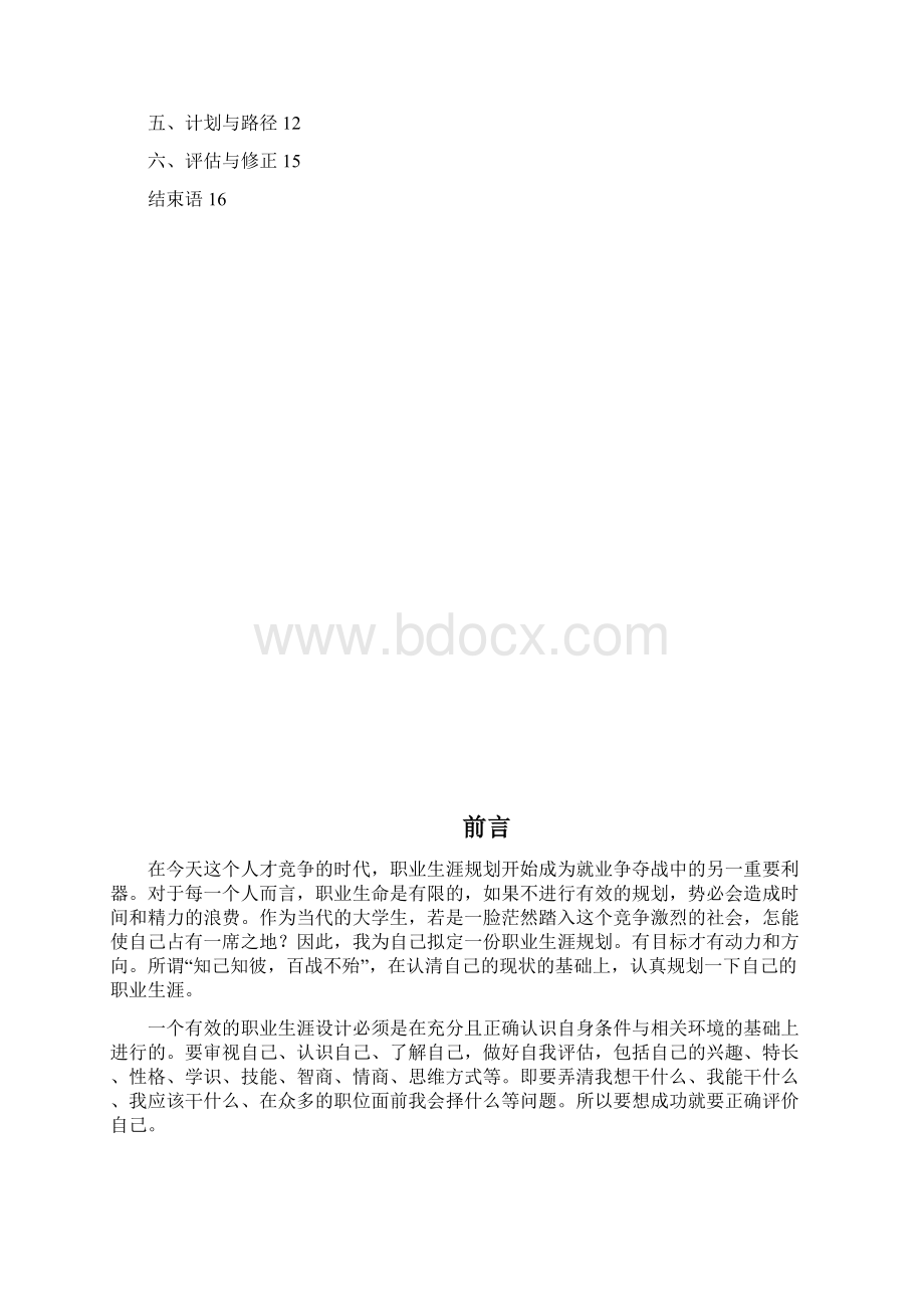 计算机科学与技术专业职业生涯规划书文档格式.docx_第2页