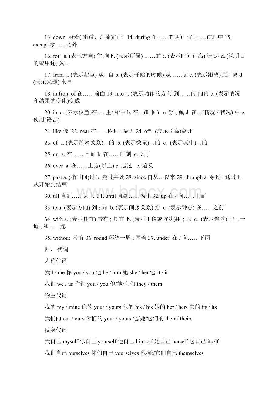 中考英语单词表必备教学教材Word格式.docx_第2页