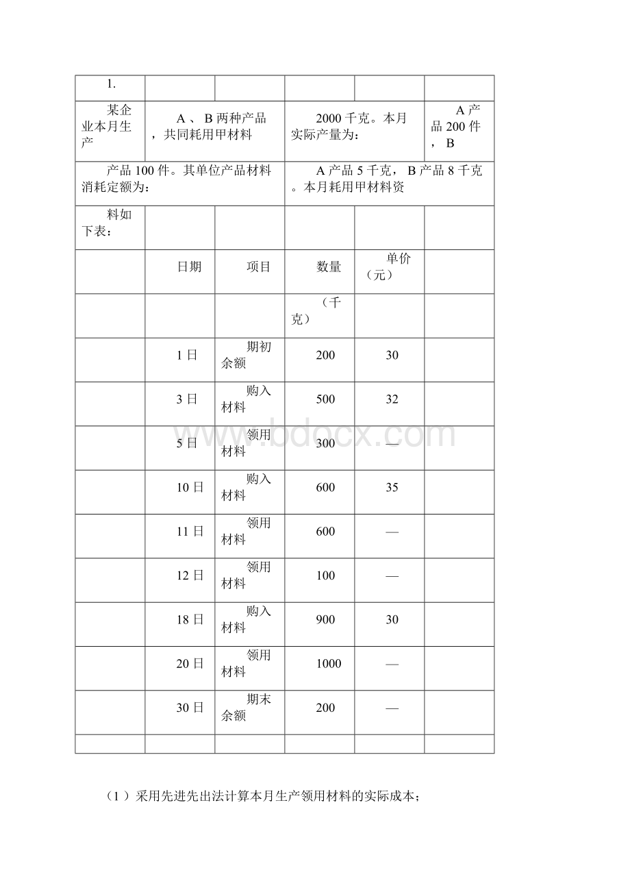 电大成本会计形考平台任务16作业答案Word下载.docx_第3页