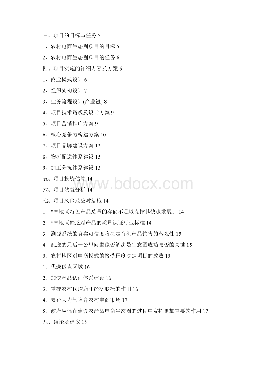 农村电商生态圈项目可行性研究报告精品Word文件下载.docx_第2页