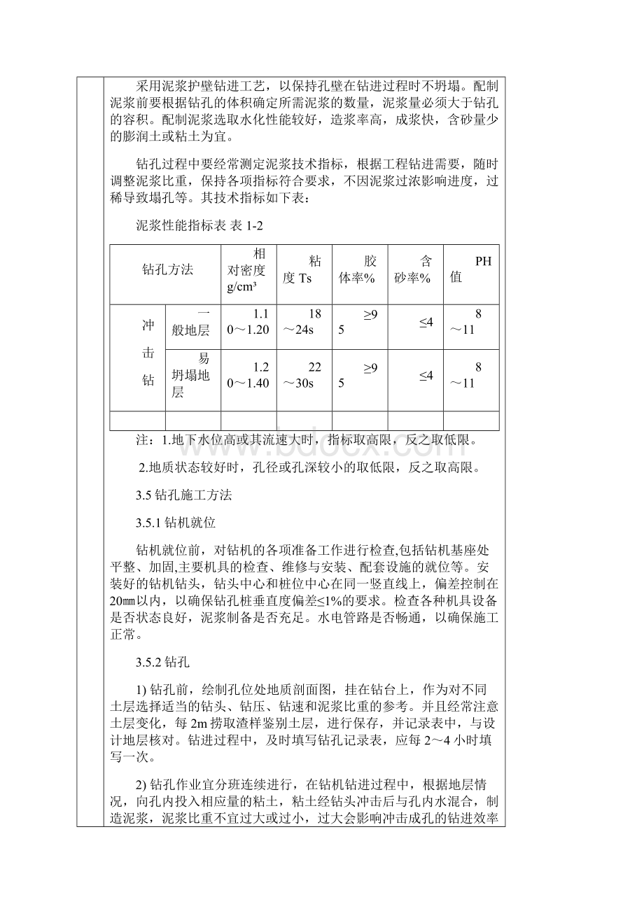 桩基钻孔冲击钻成孔技术交底.docx_第3页