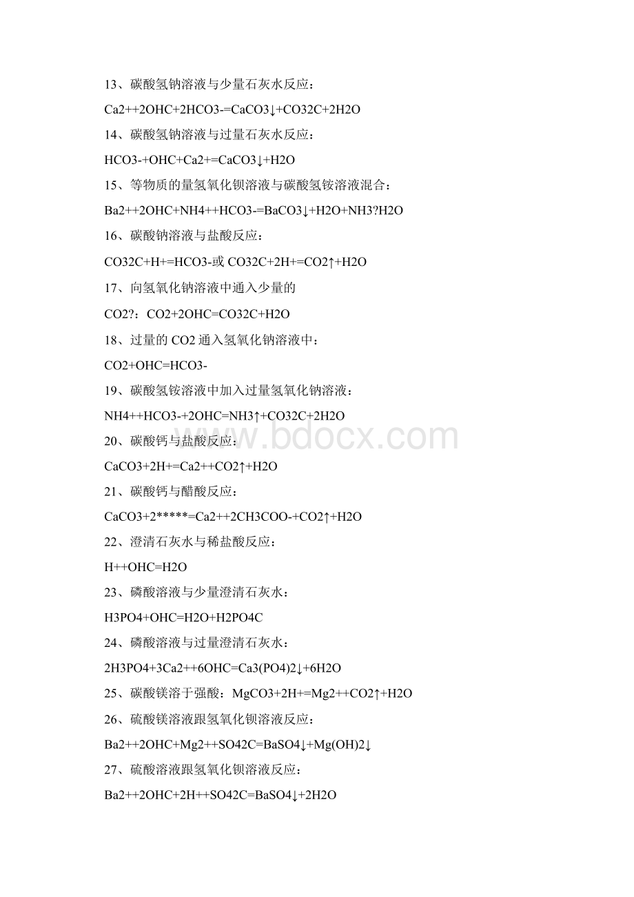 高考化学常用的145个化学方程式Word文档下载推荐.docx_第2页