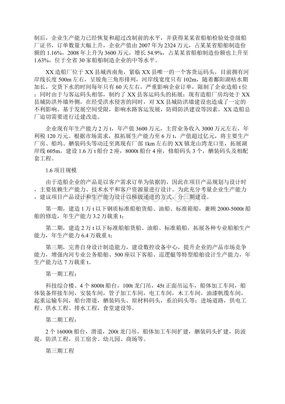 某省造船总厂搬迁改造项目可行性可行研究报告p133优秀甲级资质投资可行性研究报告.docx_第3页