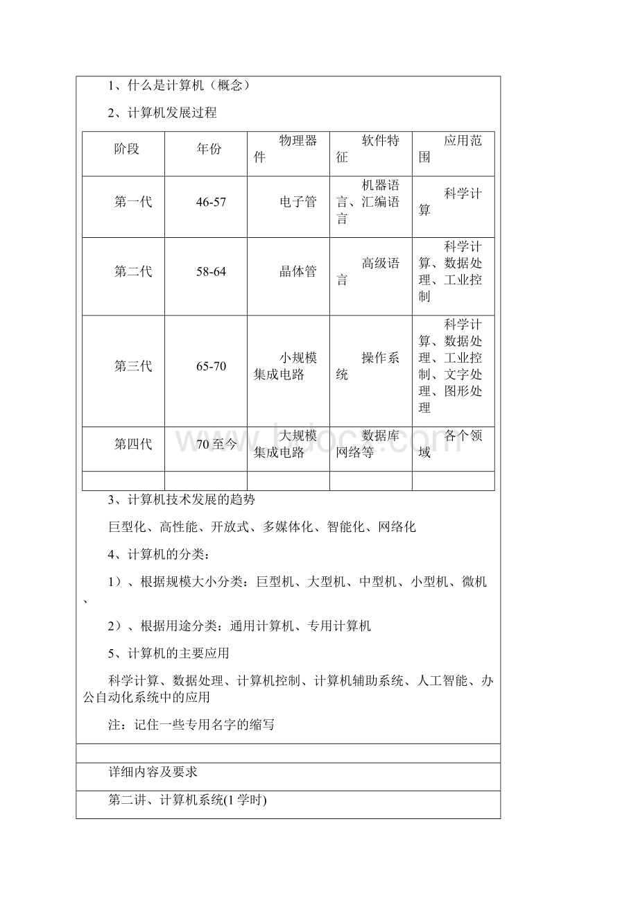 大学计算机基础教案Word文档格式.docx_第3页