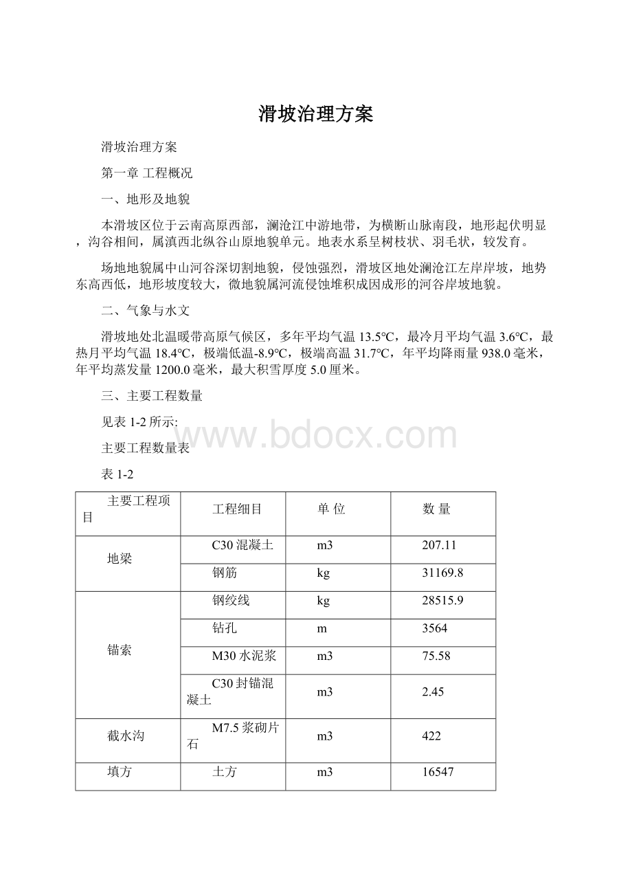 滑坡治理方案.docx_第1页