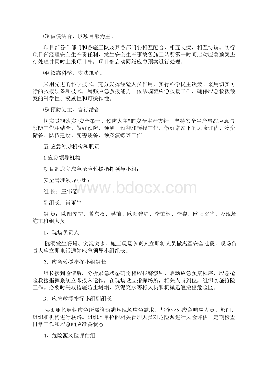 隧洞施工应急预案10文档格式.docx_第2页