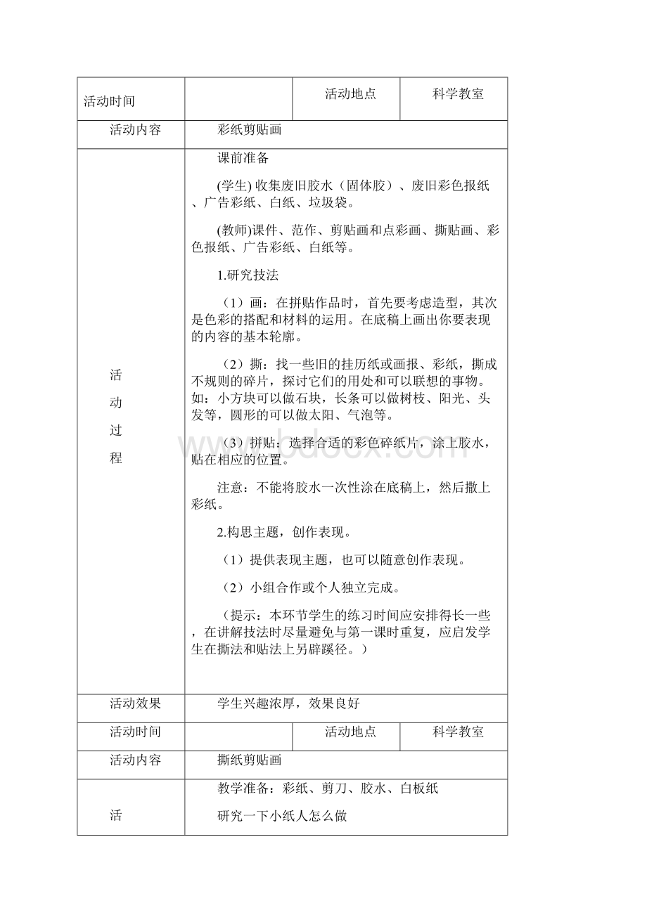 手工小组活动记录讲课讲稿.docx_第2页