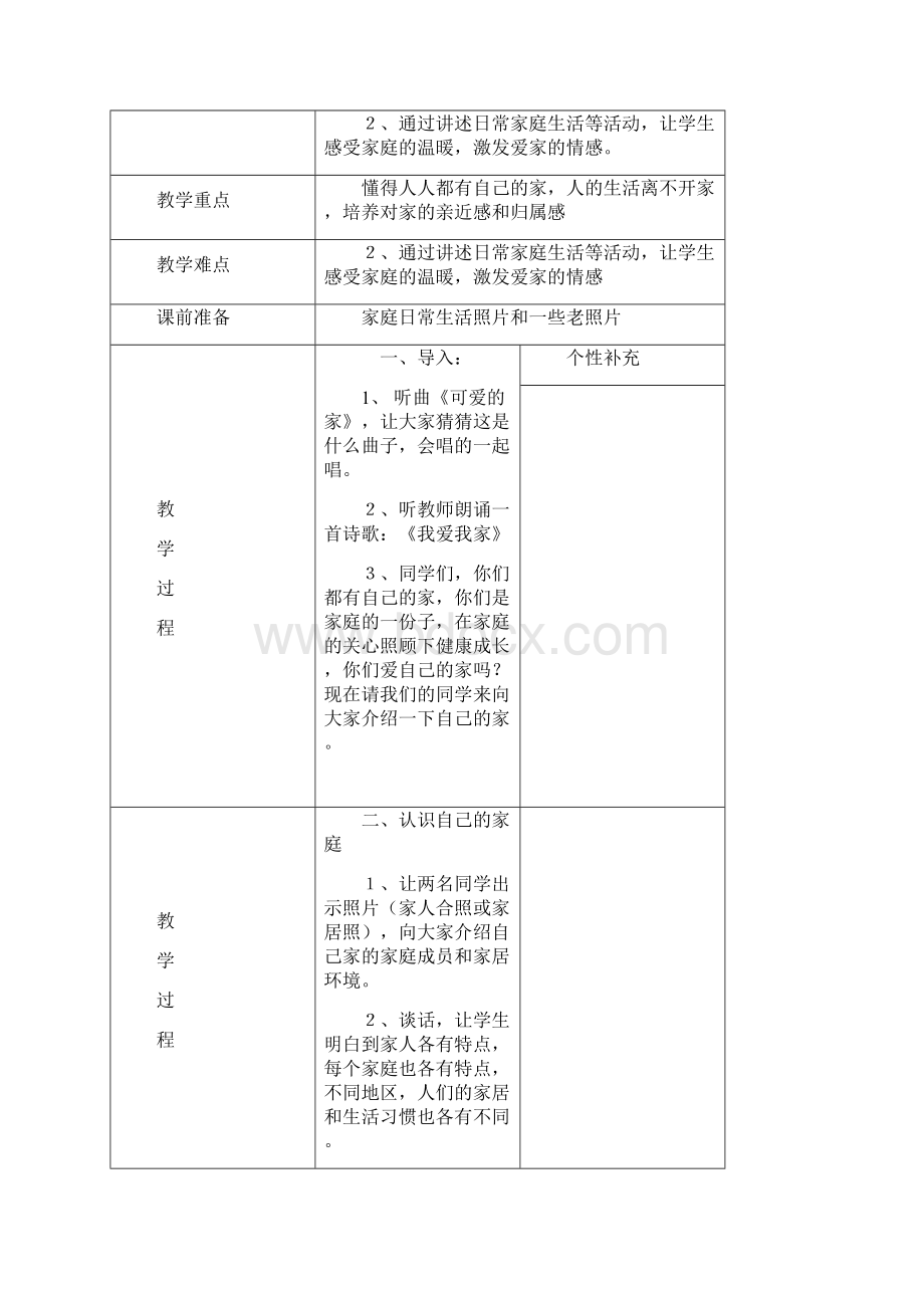 小学三年级上册品德与社会全册集体备课教案.docx_第2页