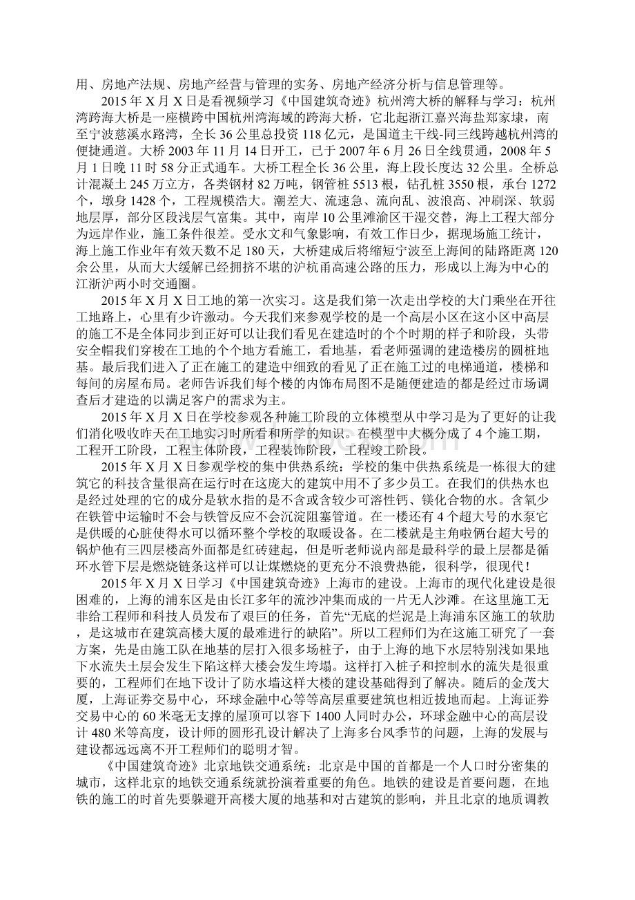 建筑学院房地产实习报告4000字实用版文档格式.docx_第2页