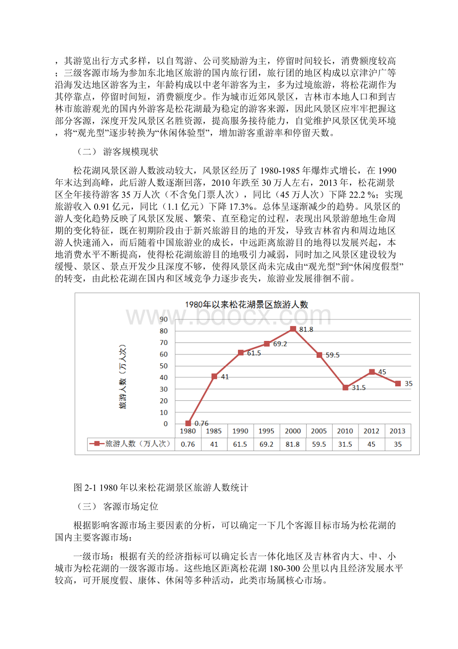 关于松花湖风景区旅游人数的影响因素及对策分析副本.docx_第2页