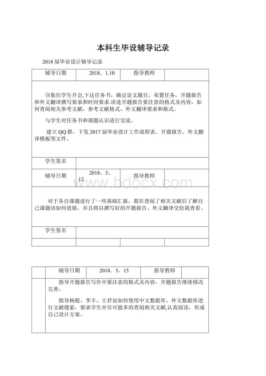 本科生毕设辅导记录.docx_第1页