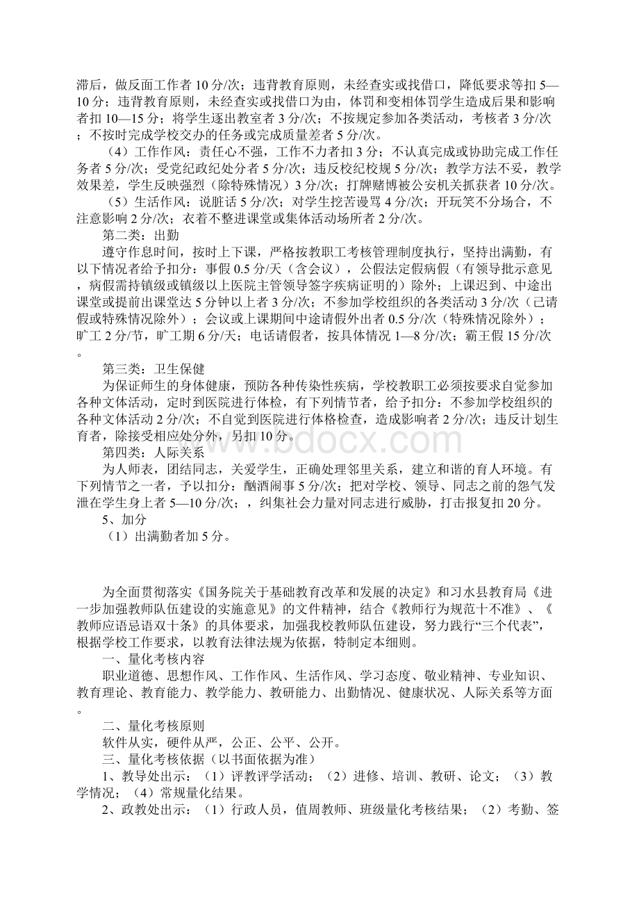 师德师风量化考核细则Word文档下载推荐.docx_第2页