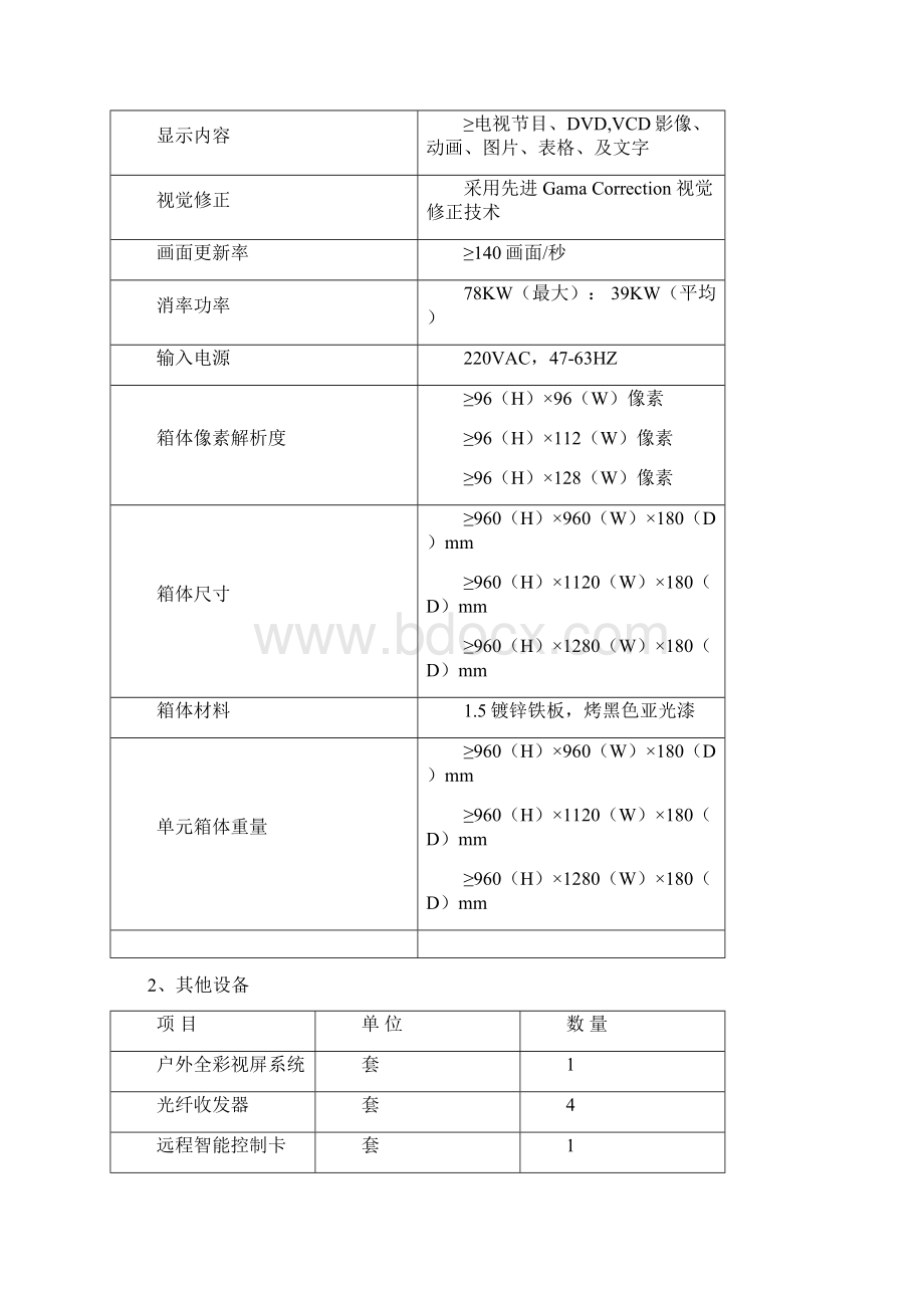 中共韶关市委组织部LED显示屏设备采购项目.docx_第3页