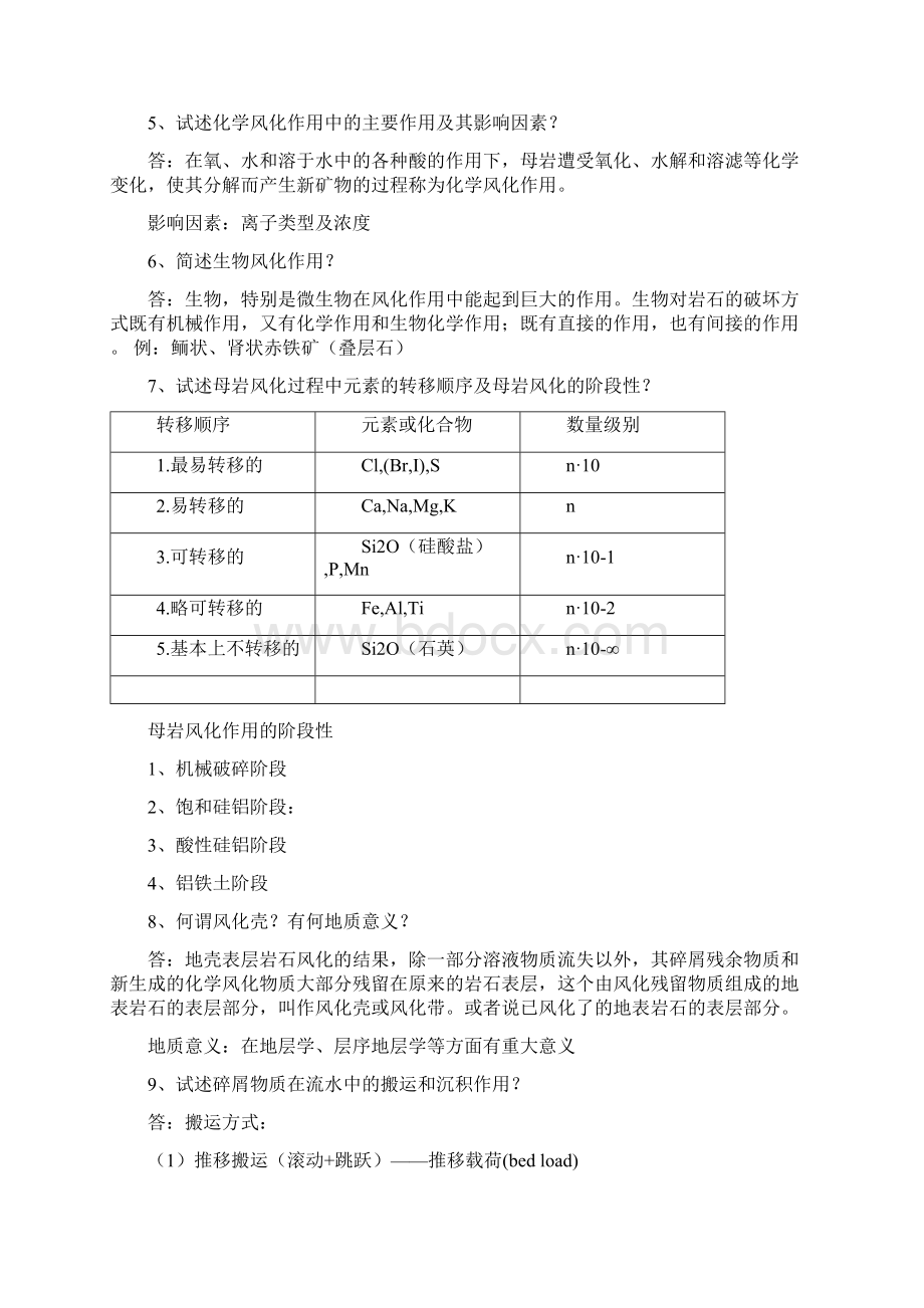 沉积岩作业习题完成版解读.docx_第2页