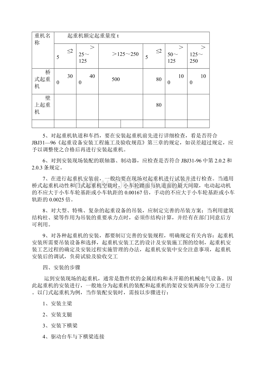 桥门式起重机安装工艺Word文档下载推荐.docx_第3页