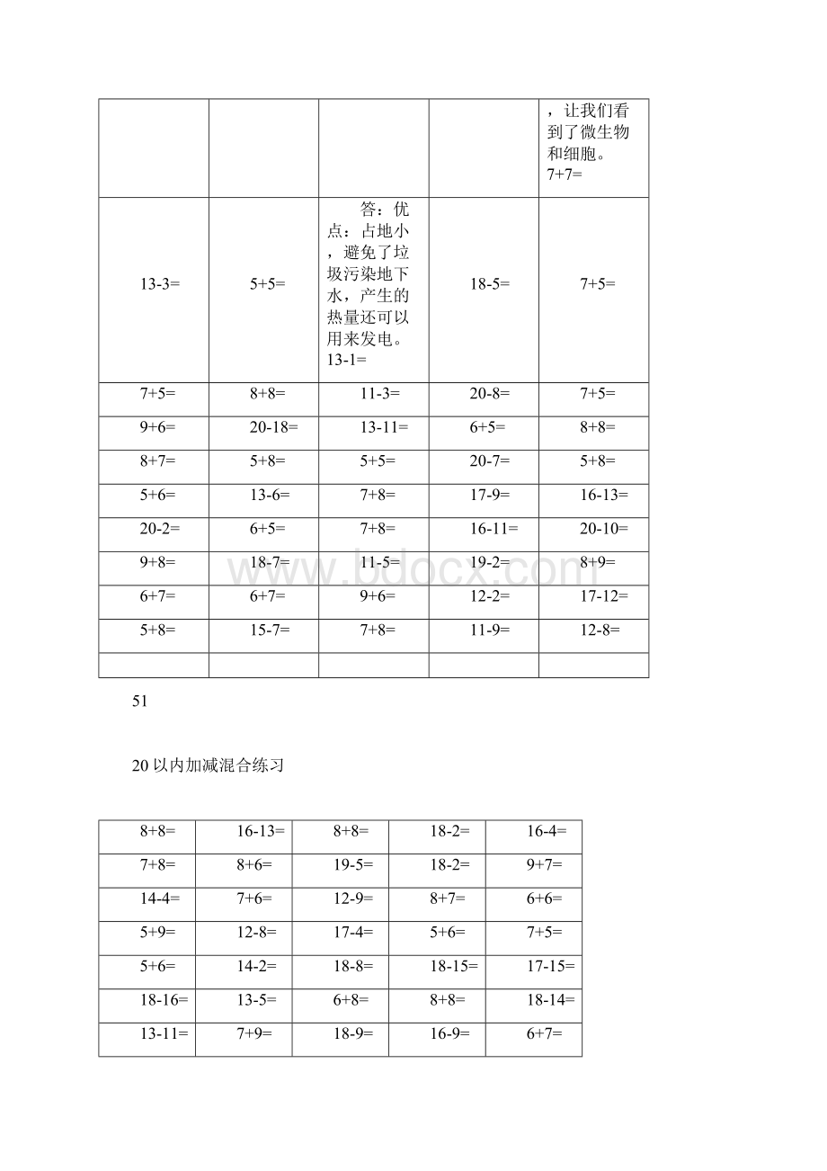 幼升小20以内加减法混合口算练习题1000题6.docx_第2页