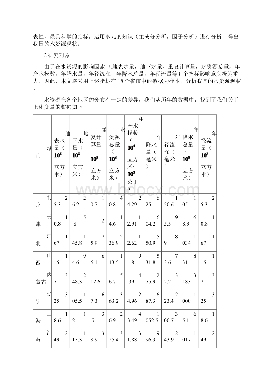 我国水资源分布及其现状的分析Word格式.docx_第3页