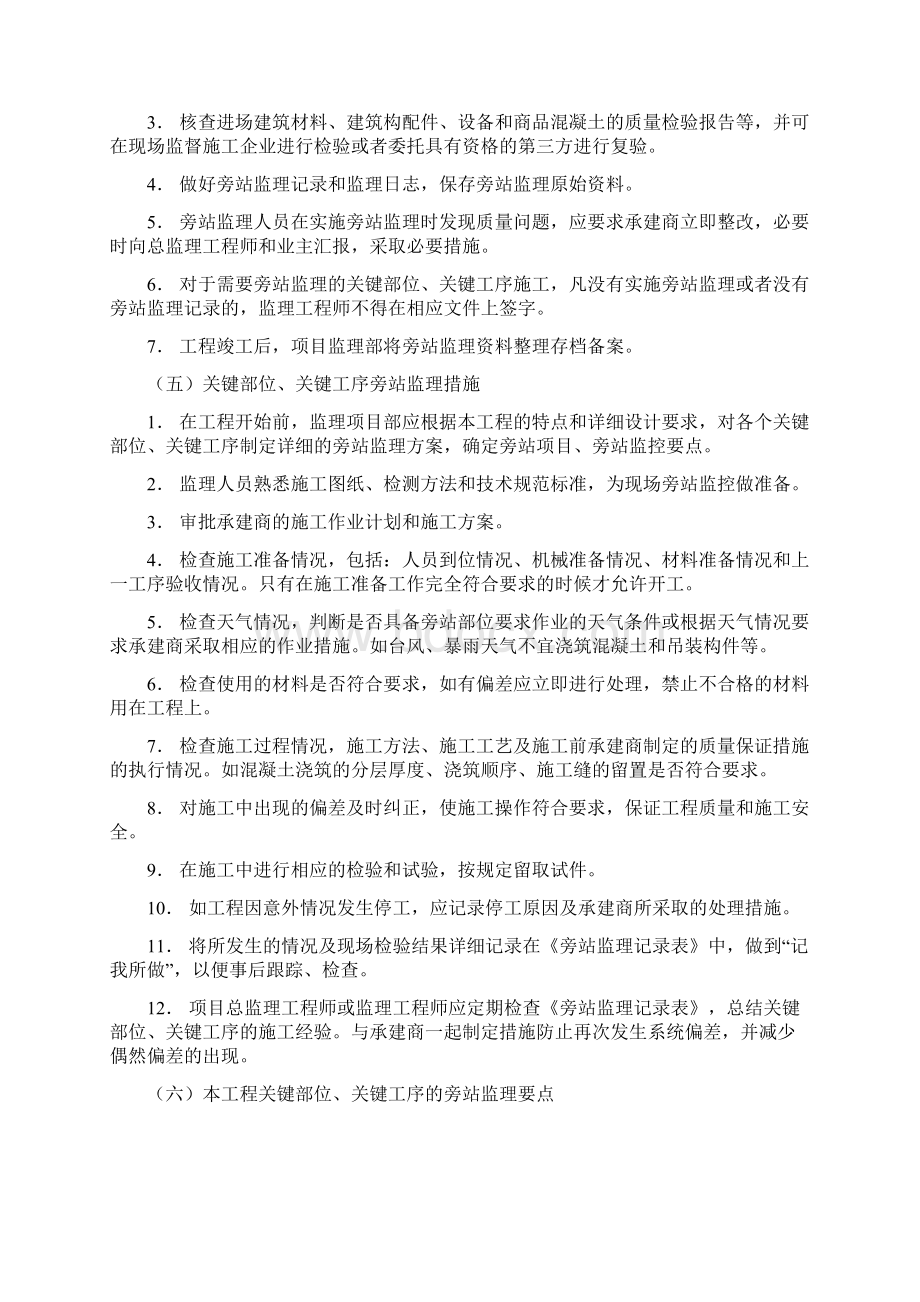 监理旁站方案模版Word文档下载推荐.docx_第3页