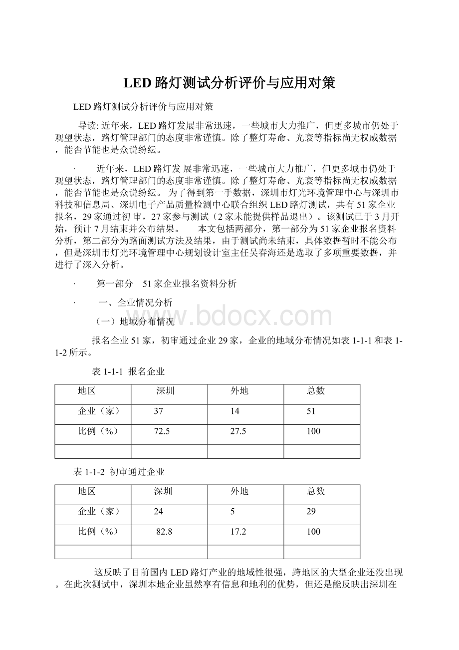 LED路灯测试分析评价与应用对策.docx_第1页