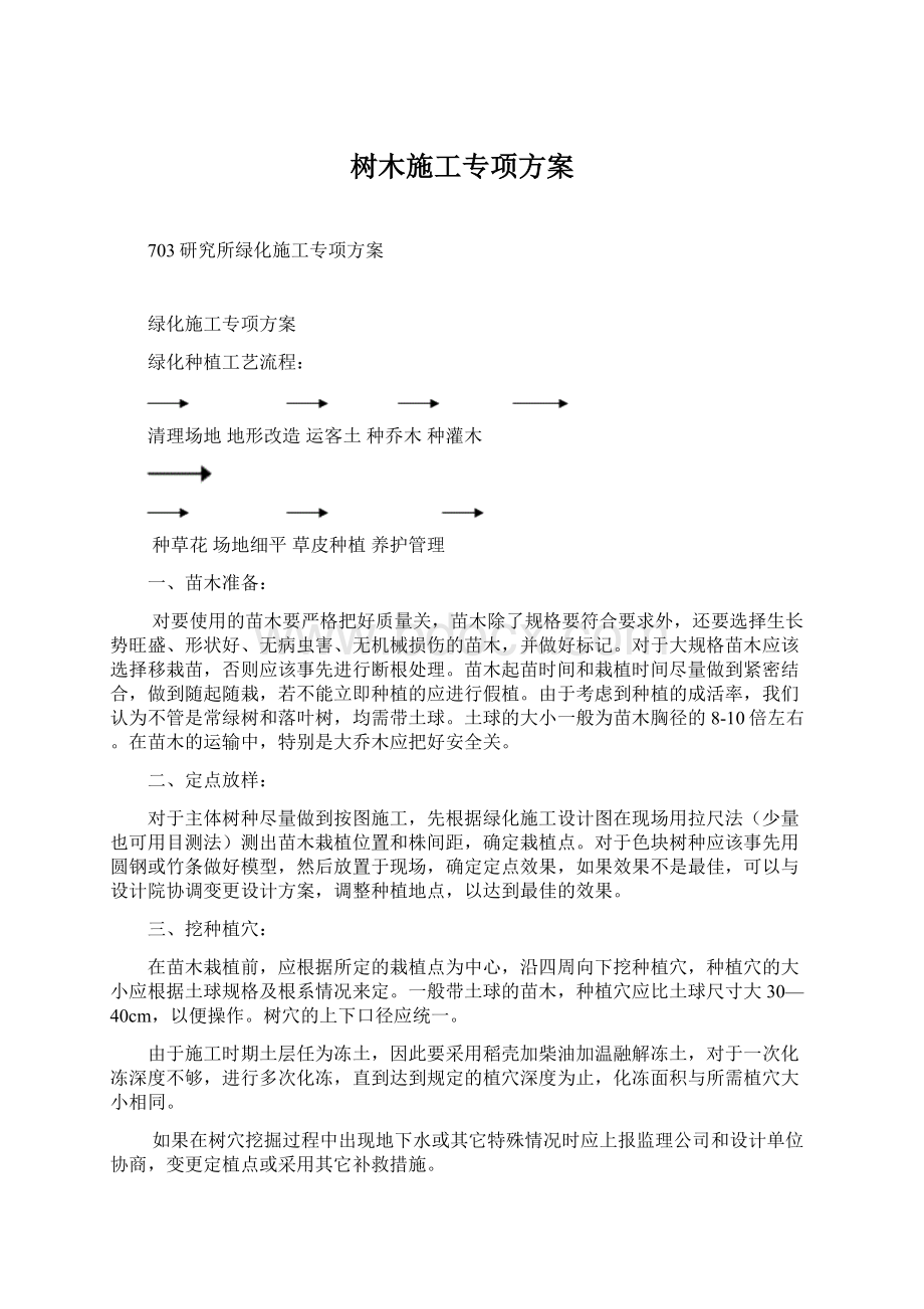 树木施工专项方案Word文件下载.docx_第1页