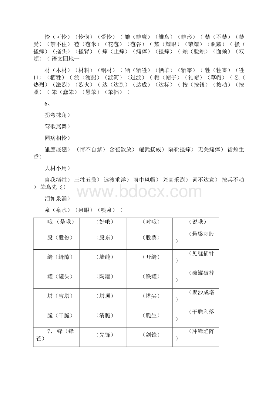 推荐二年级语文下册二类字组词.docx_第2页