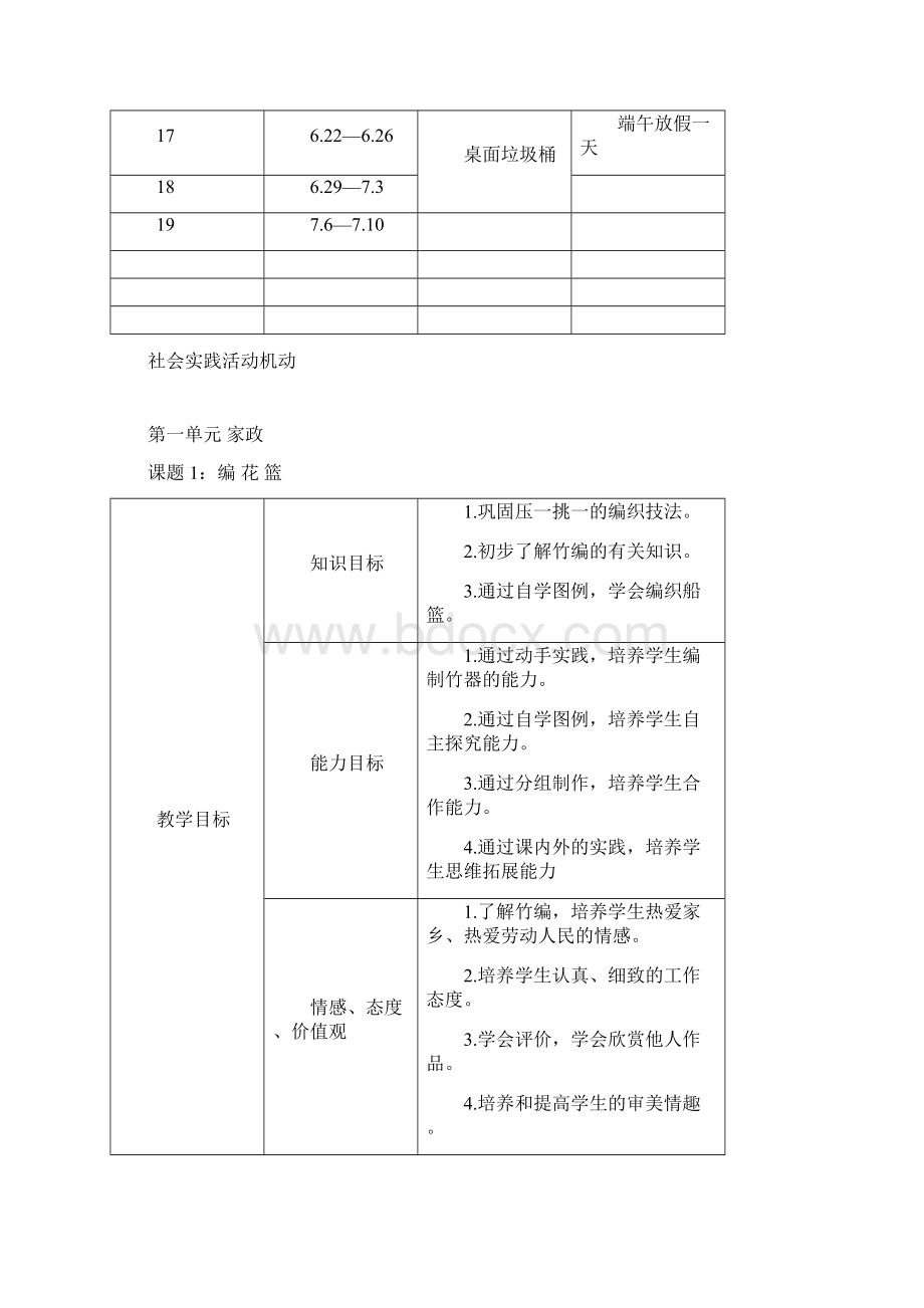 五下劳动与技术教案表格式精编版Word格式.docx_第3页