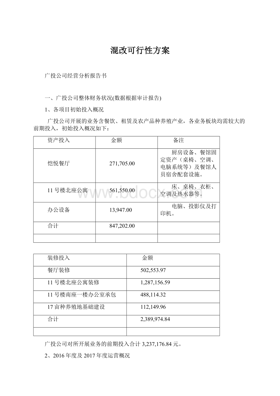 混改可行性方案.docx_第1页