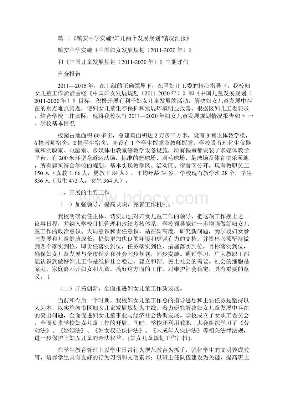 妇女儿童规划工作汇报Word格式文档下载.docx_第3页