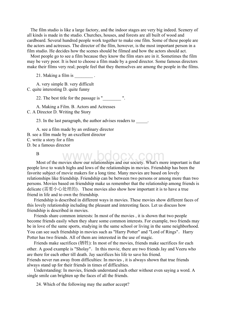 高一英语下学期期末考试试题Word文档下载推荐.docx_第3页