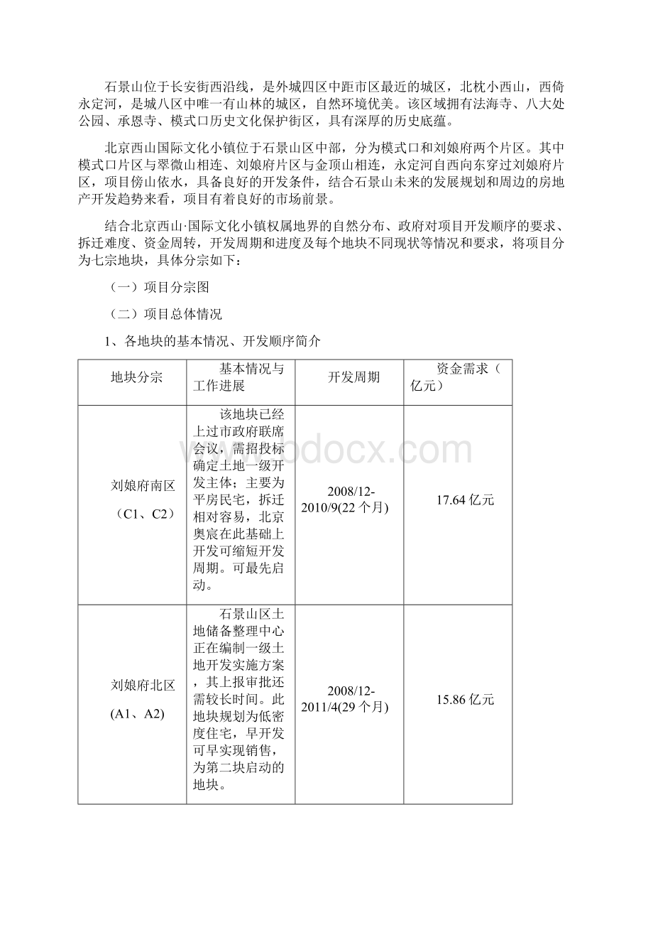 北京西山国际文化小镇土地一级开发项目工作新百Word格式.docx_第2页